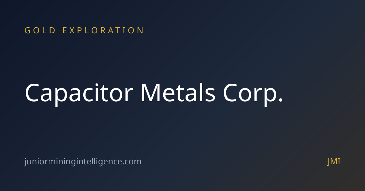 Capacitor Metals Corp. News Releases & Press Releases