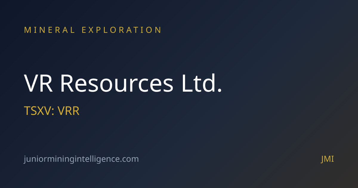 VR Resources Ltd. (TSXV: VRR) Stock, News & Projects